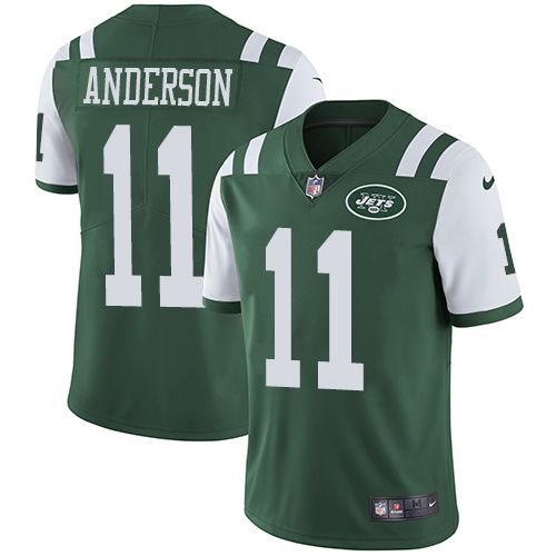 Men New York Jets #11 Robby Anderson Nike Green Limited Team Color NFL Jersey